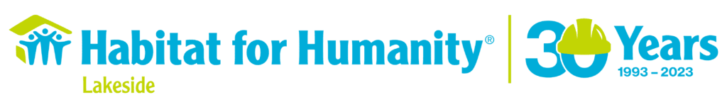 Habitat for Humanity Lakeside Celebrating 30 Years logo